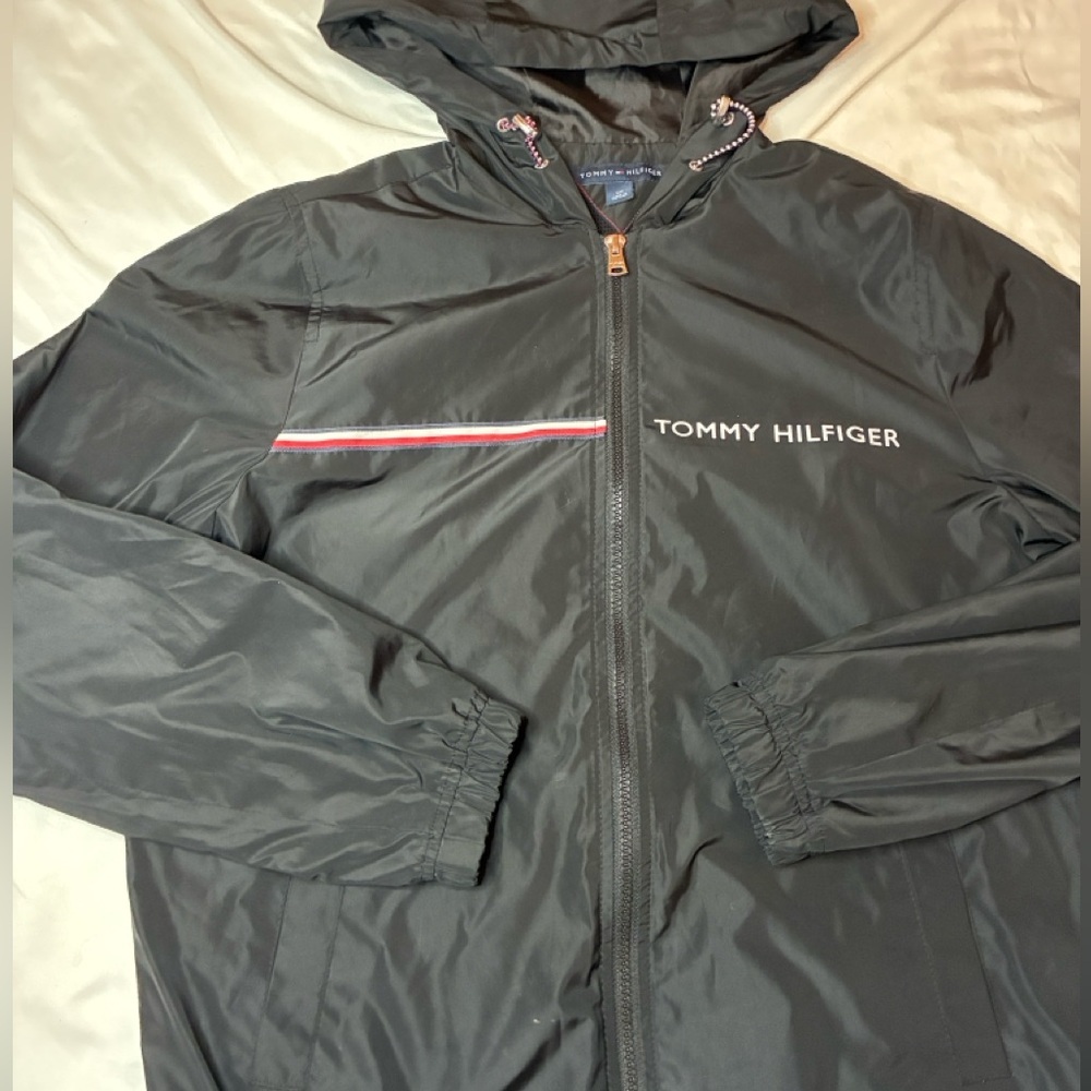 SOLD Black Womens Tommy Hilfiger Jacket Size Small - Picture 4 of 7